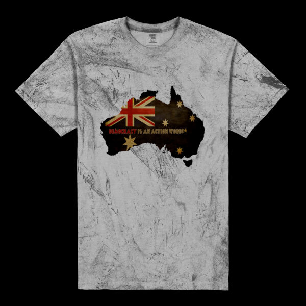 Democracy Action Word - UNISEX TIE DYE T-SHIRT Thumbnail