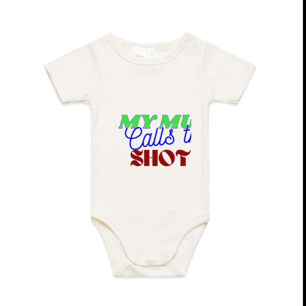 My Mum Calls The Shots Infant Onesie - Rainbow Thumbnail