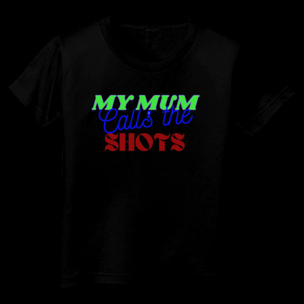 My Mum Calls The Shots Toddler Unisex T-shirt - Rainbow Thumbnail
