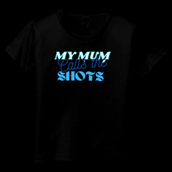 My Mum Calls The Shots Toddler Unisex T-shirt - Blue Thumbnail