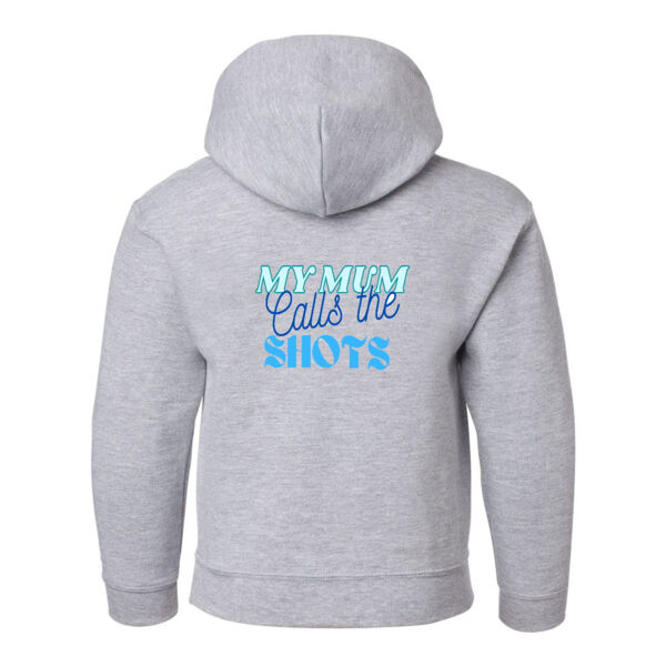 My Mum Calls The Shots Toddler Hoodie - Blue Thumbnail